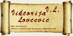 Viktorija Lovčević vizit kartica